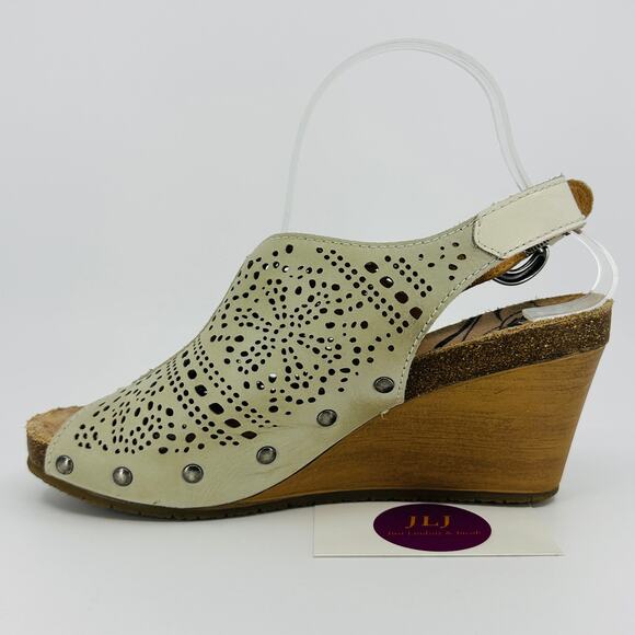 Pikolinos Women's Benissa Smoke Leather Wedge Sandals 868-9342 Size 40/ 9-9.5 US - Picture 8 of 12